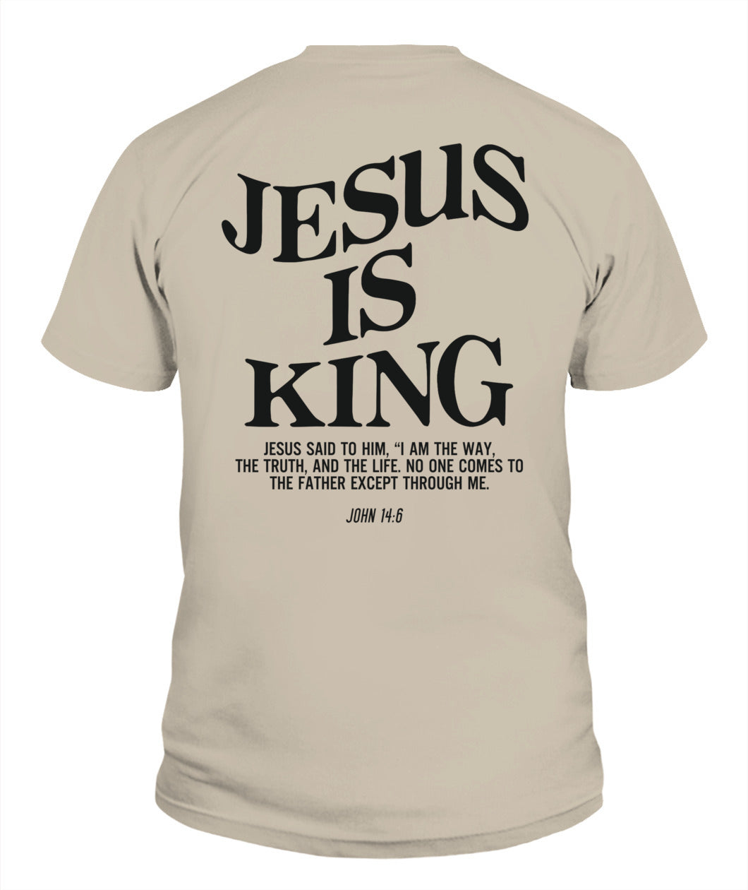 Jesus Is King Jesus John 14:6 Costume Christian (On Back) T-Shirt