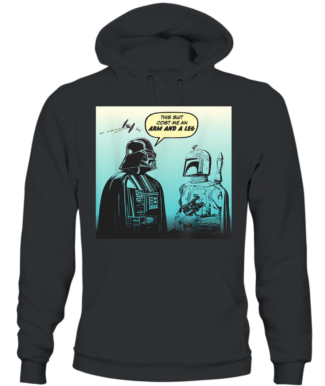 Star Wars Funny Darth Vader and Boba Fett Comic T-Shirt