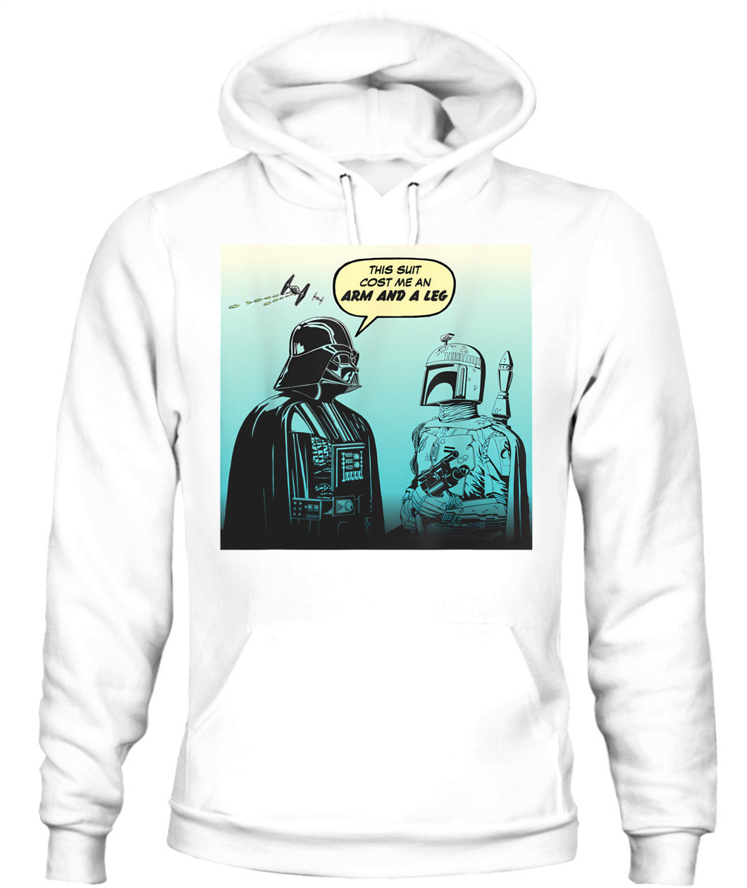 Star Wars Funny Darth Vader and Boba Fett Comic T-Shirt
