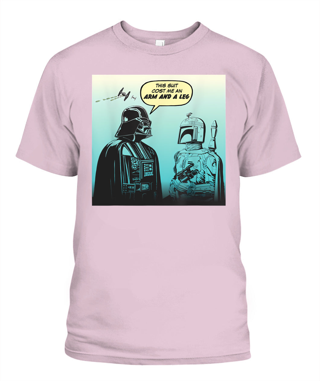 Star Wars Funny Darth Vader and Boba Fett Comic T-Shirt