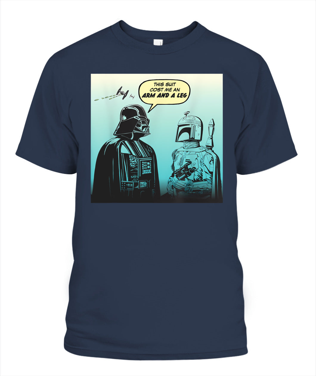 Star Wars Funny Darth Vader and Boba Fett Comic T-Shirt