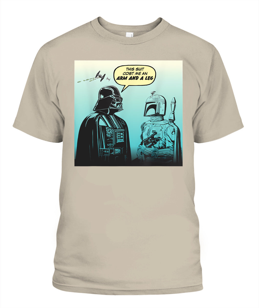 Star Wars Funny Darth Vader and Boba Fett Comic T-Shirt