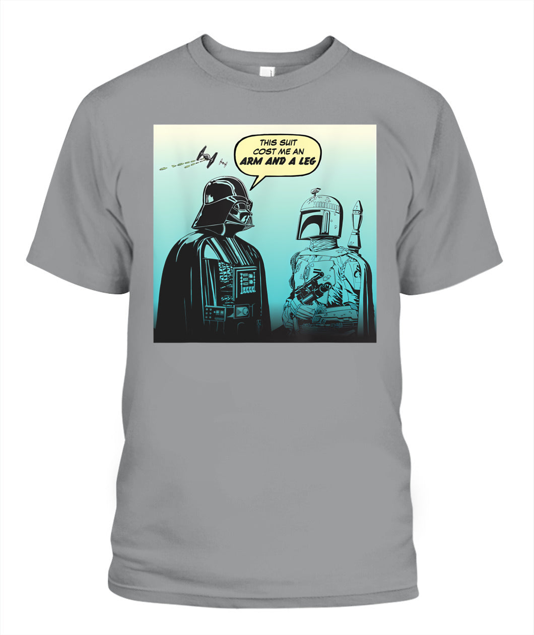 Star Wars Funny Darth Vader and Boba Fett Comic T-Shirt