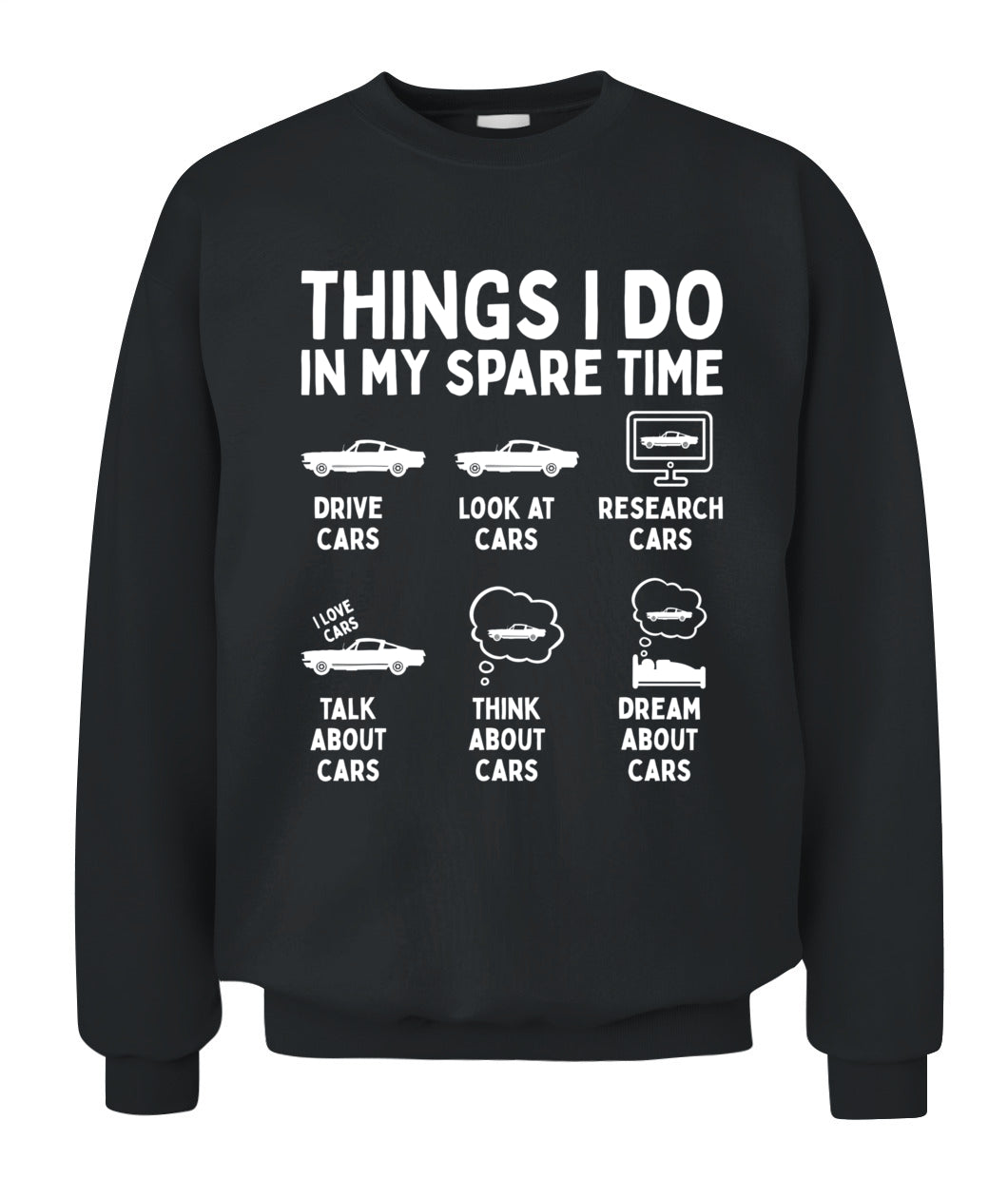 Things I Do in My Spare Time Car Enthusiast Funny Car Guy T-Shirt