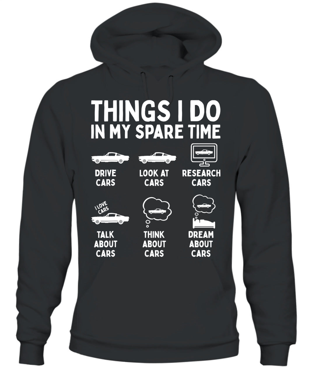 Things I Do in My Spare Time Car Enthusiast Funny Car Guy T-Shirt