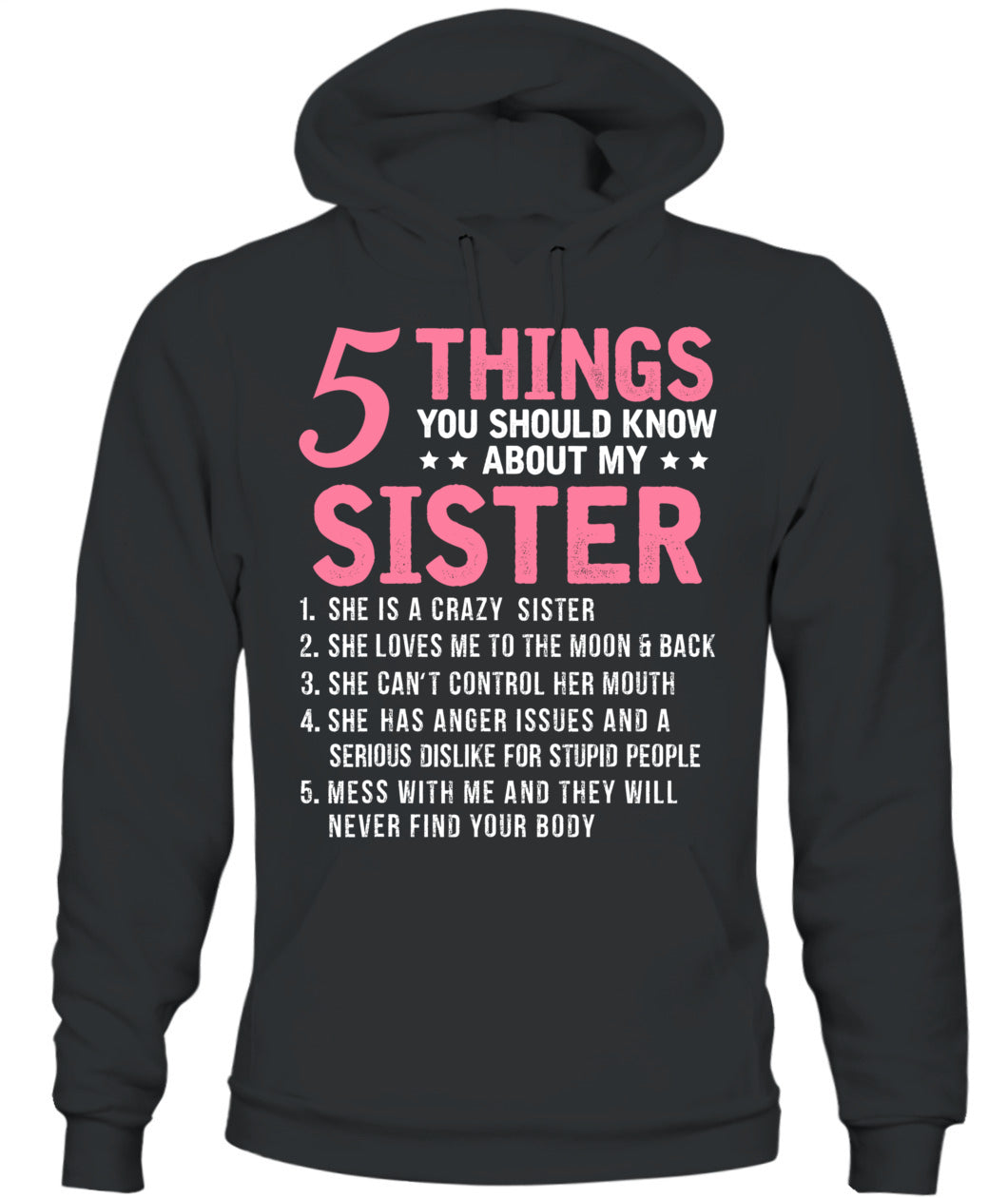 5 Things You Should Know About My Sister Funny Brother T-Shirt