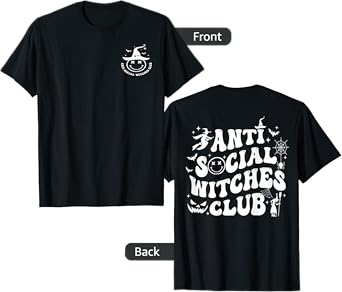 Anti Social Witches Club (2 side) T-Shirt