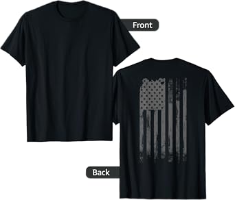 Vintage Patriotic Distressed America USA Flag T-Shirt