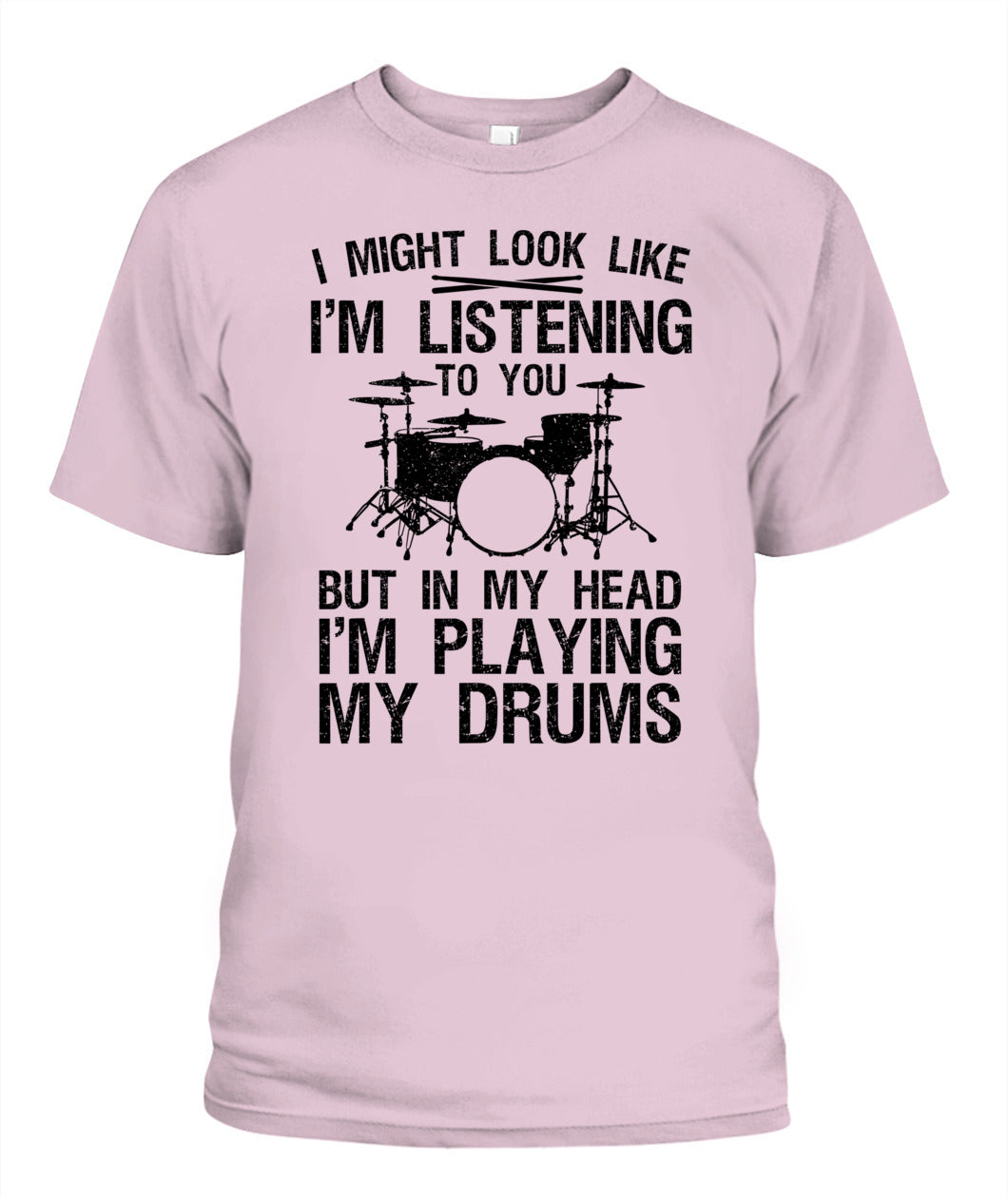 Funny Drummer Design For Men Women Drumline Drumming Drummer T-Shirt