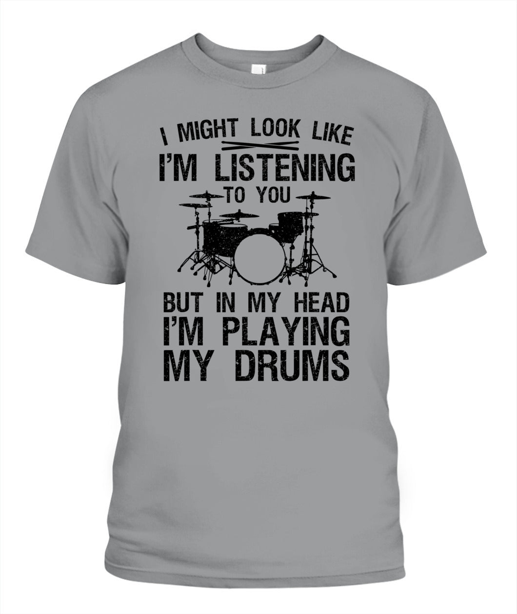 Funny Drummer Design For Men Women Drumline Drumming Drummer T-Shirt
