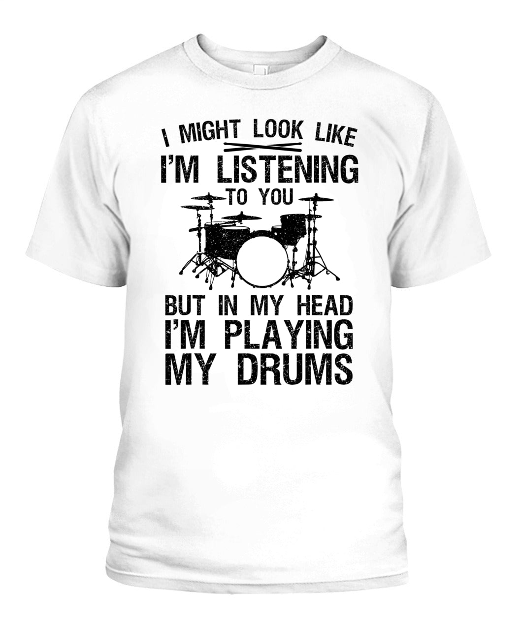 Funny Drummer Design For Men Women Drumline Drumming Drummer T-Shirt