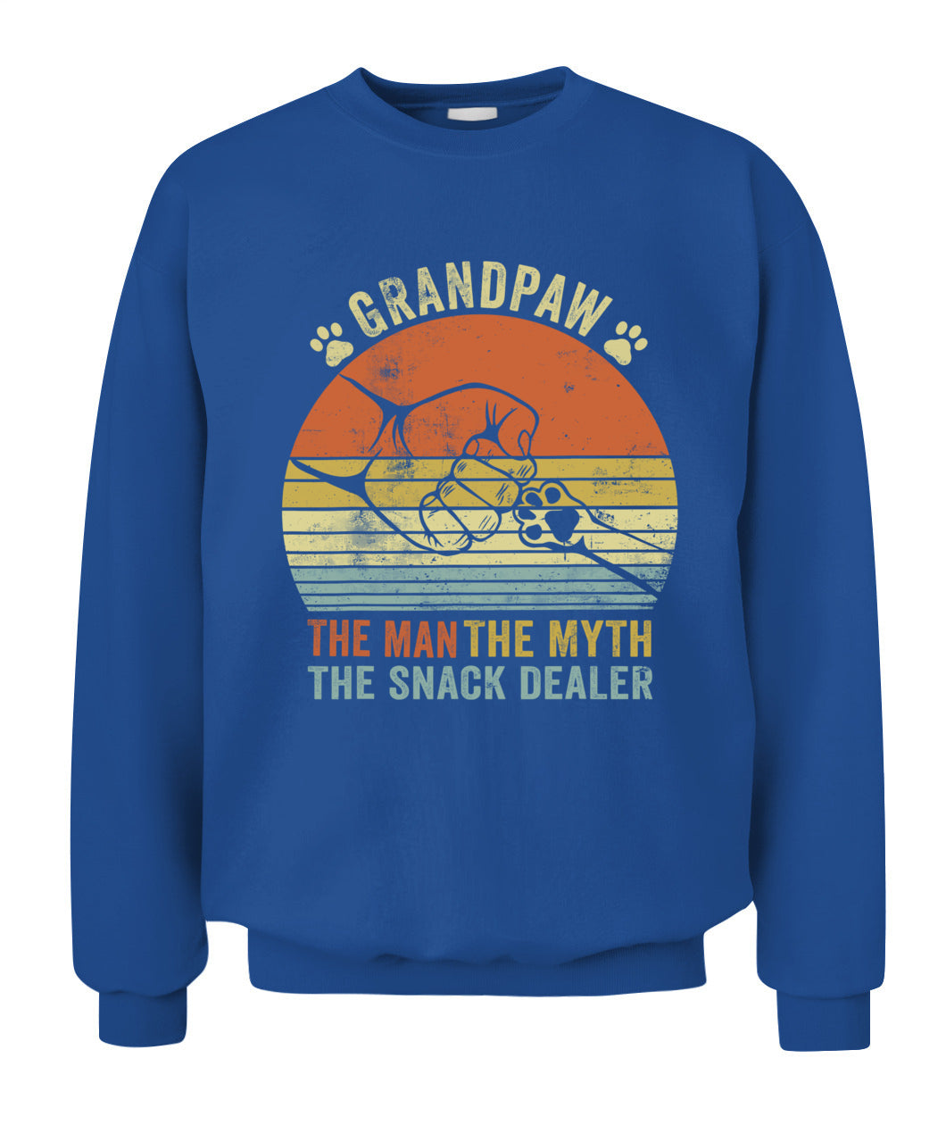 Grandpaw The Myth The Snack Dealer Fathers Day Dog Grandpa T-Shirt