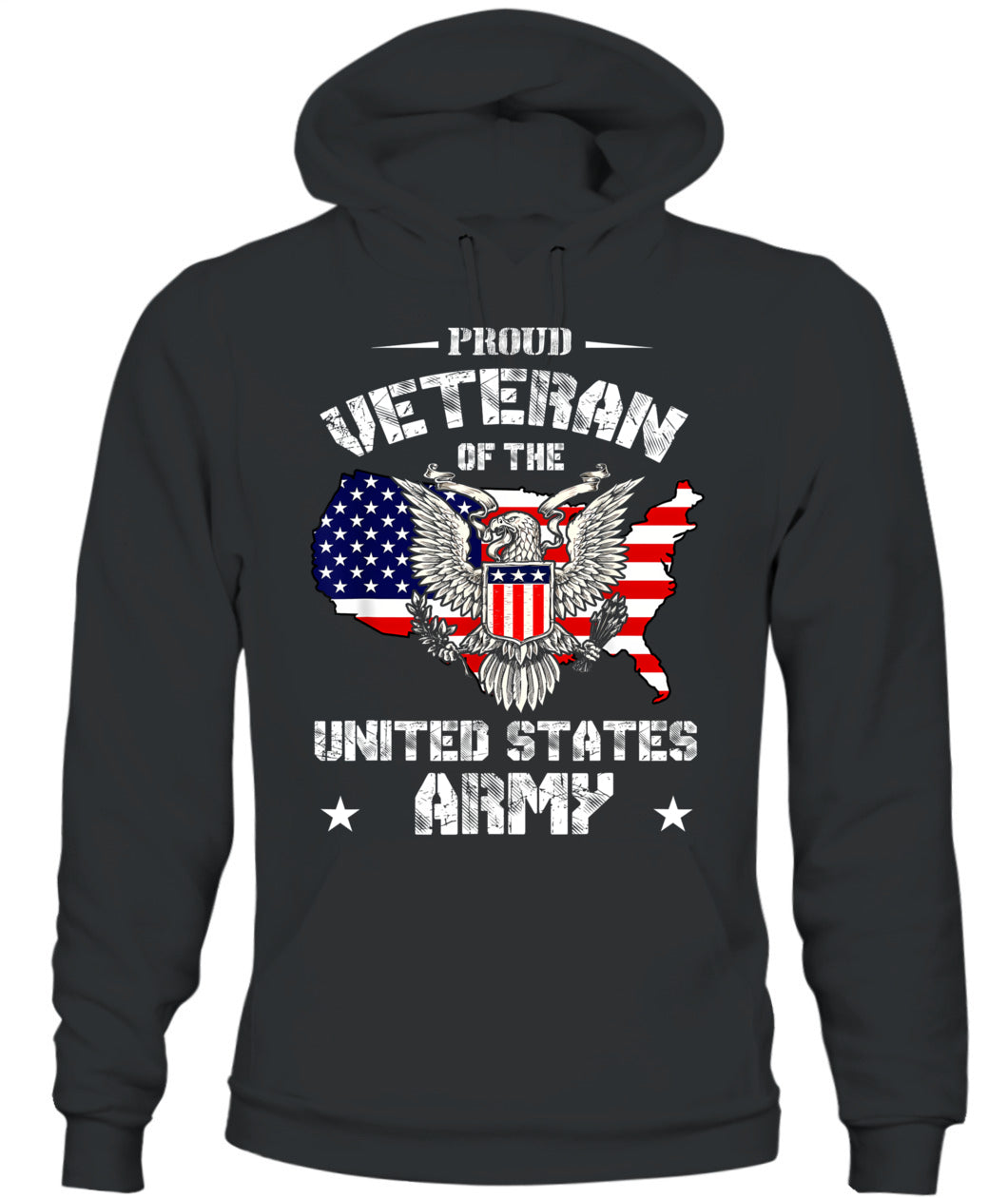 Proud Veteran of the US Army - USA Flag Soldier Veteran T-Shirt