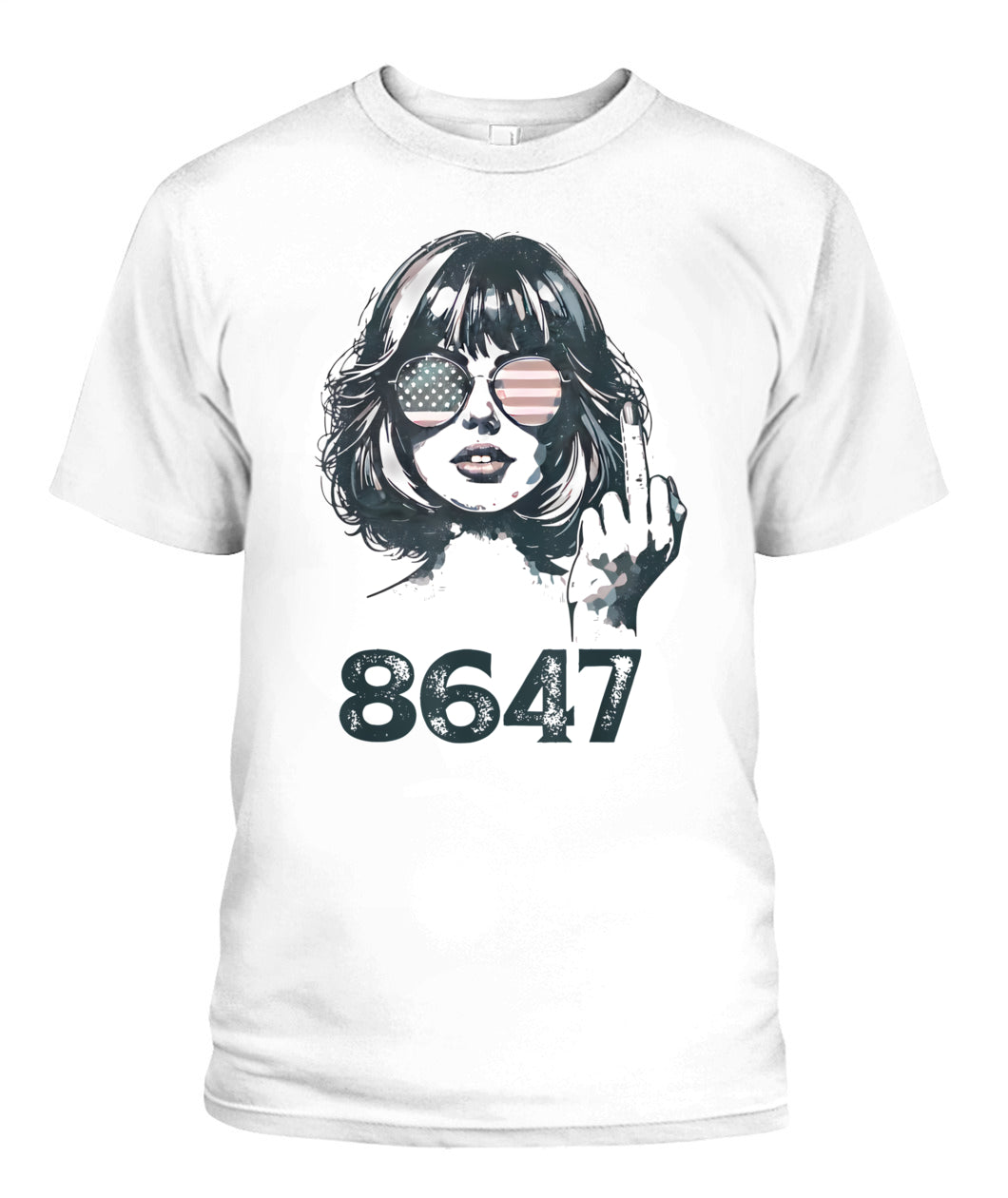 86 47 Anti Trump Funny 8647 Anti-Trump Girls Women T-Shirt