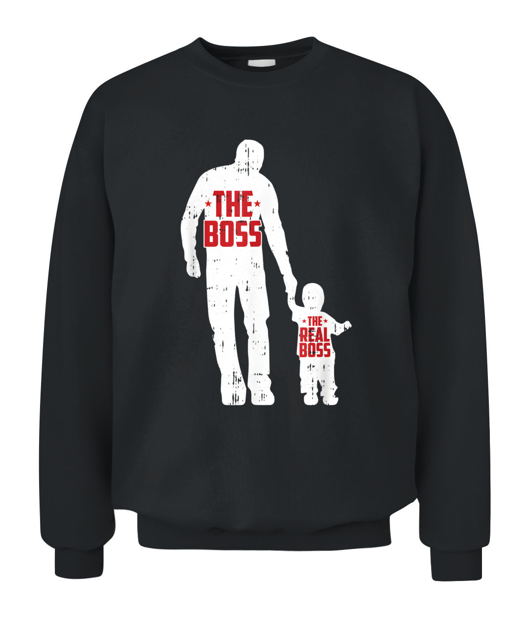 The Boss The Real Boss Fathers Day Dad Son Daughter Matching T-Shirt