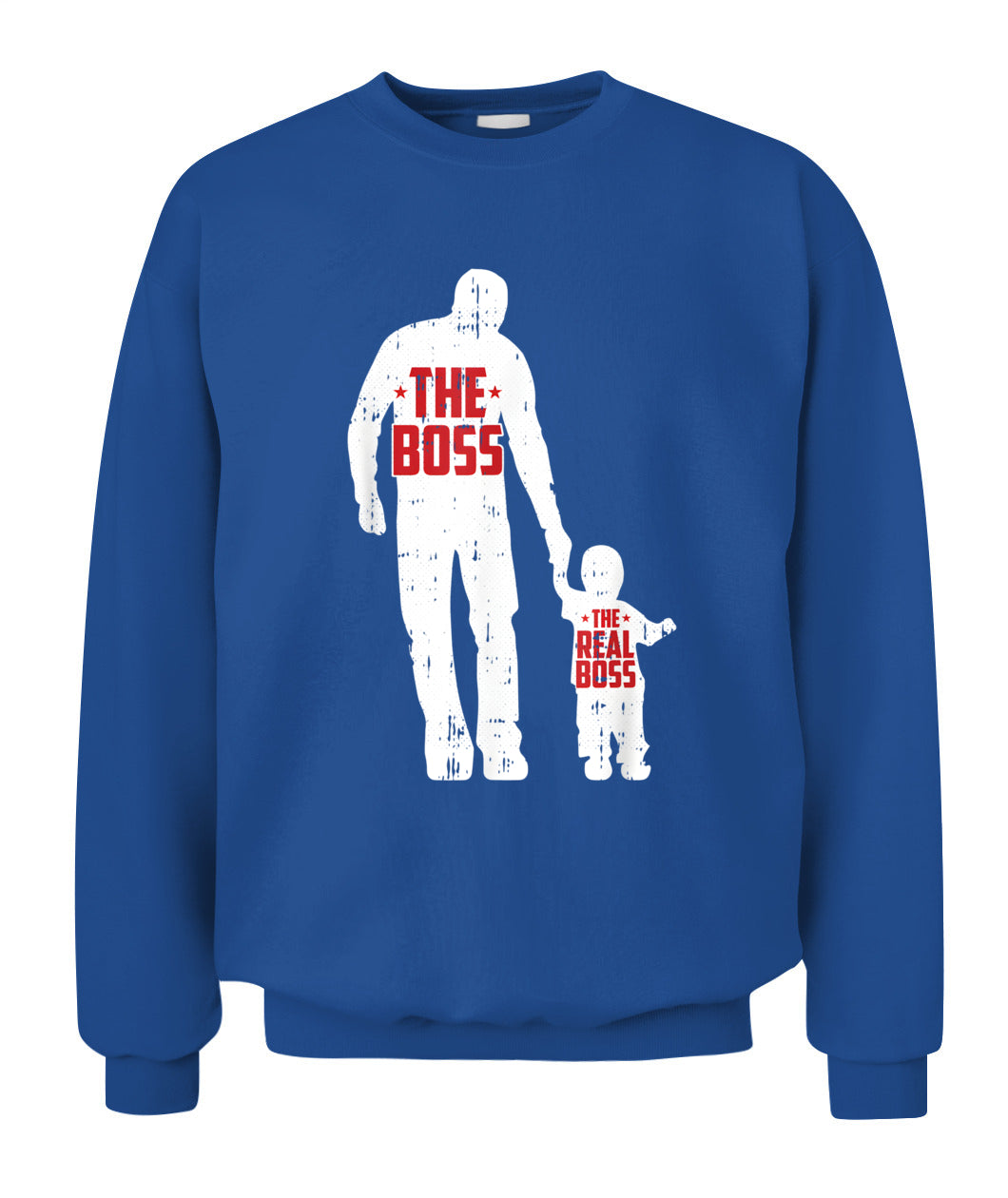 The Boss The Real Boss Fathers Day Dad Son Daughter Matching T-Shirt