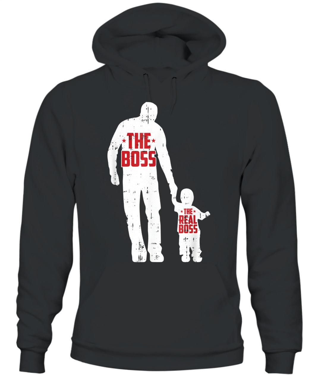 The Boss The Real Boss Fathers Day Dad Son Daughter Matching T-Shirt