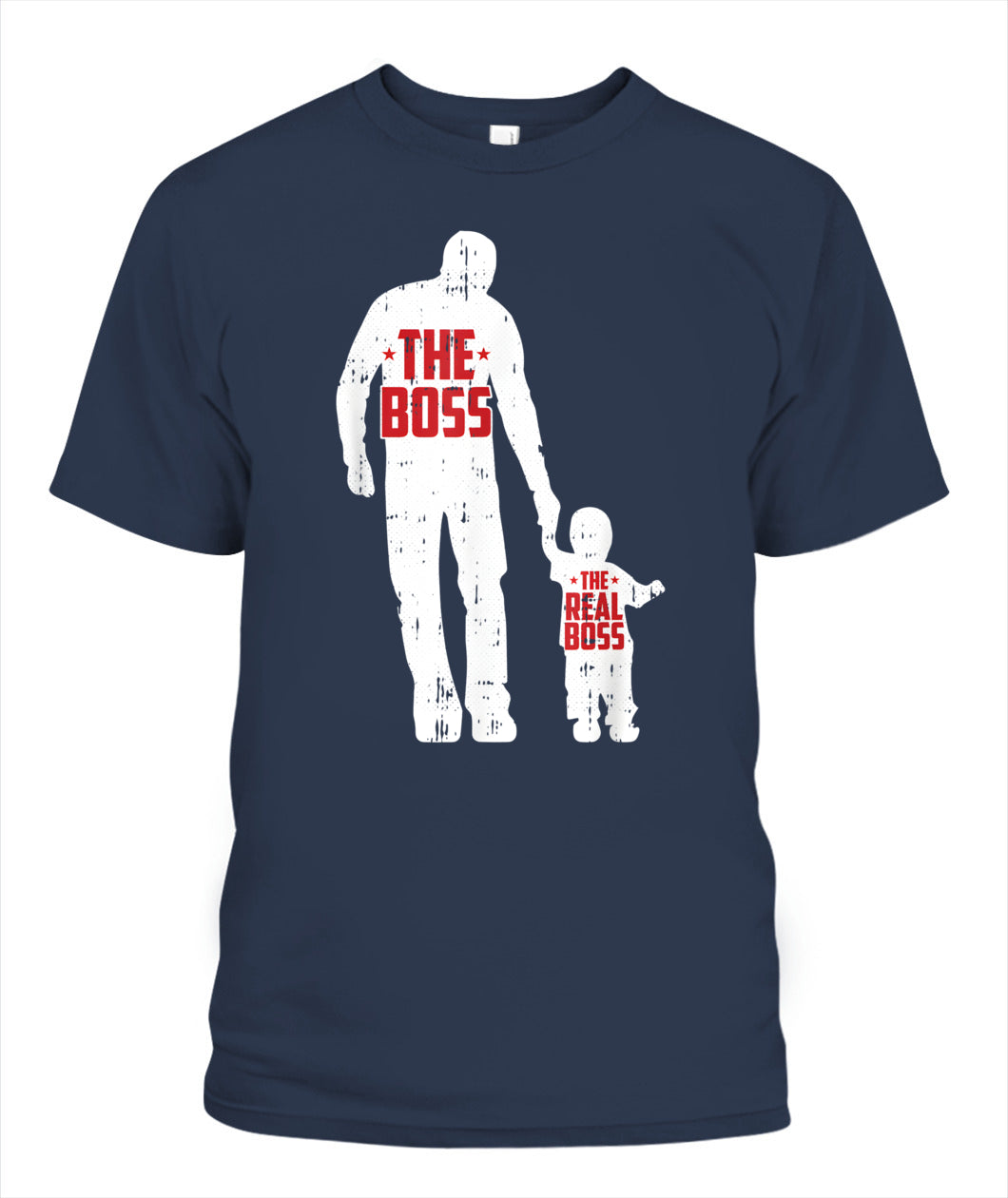 The Boss The Real Boss Fathers Day Dad Son Daughter Matching T-Shirt