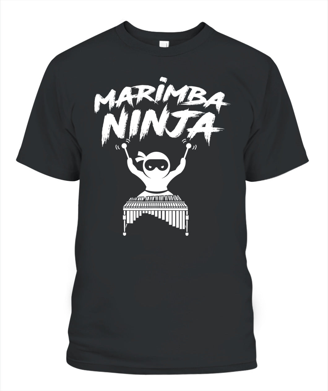 Marimba Ninja Funny Marching Band Percussion Gift Men Boys T-Shirt