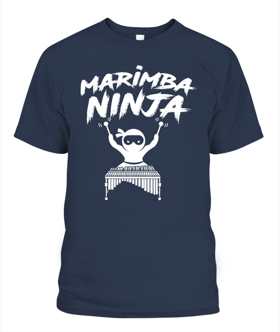 Marimba Ninja Funny Marching Band Percussion Gift Men Boys T-Shirt