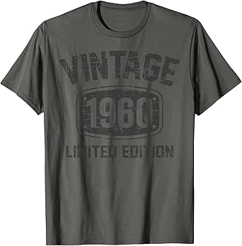 62 Years Old Vintage 1960 Limited Edition 62th Birthday T-Shirt