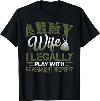 Army Veteran Wife Shirt Proud Army Wife Gift T-Shirt