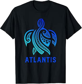 Atlantis Bahamas T-Shirt Tribal Sea Turtle Bahamas Maori Art T-Shirt