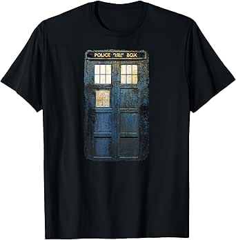 Cosplay Tardis Distressed Time-Traveller Sci-Fan T-Shirt