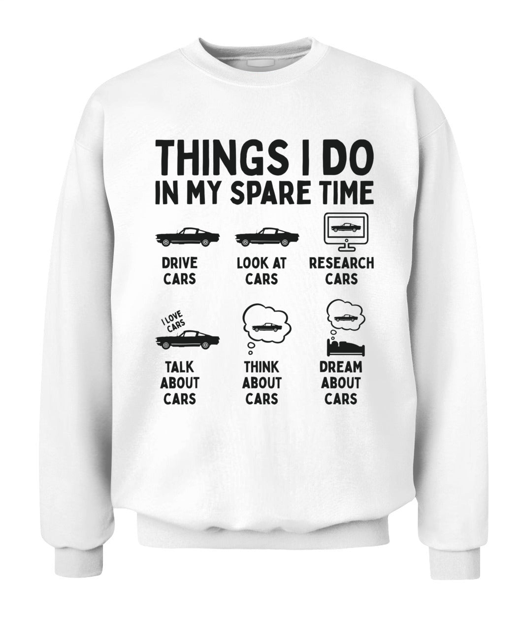 Things I Do in My Spare Time Car Enthusiast Funny Car Guy T-Shirt