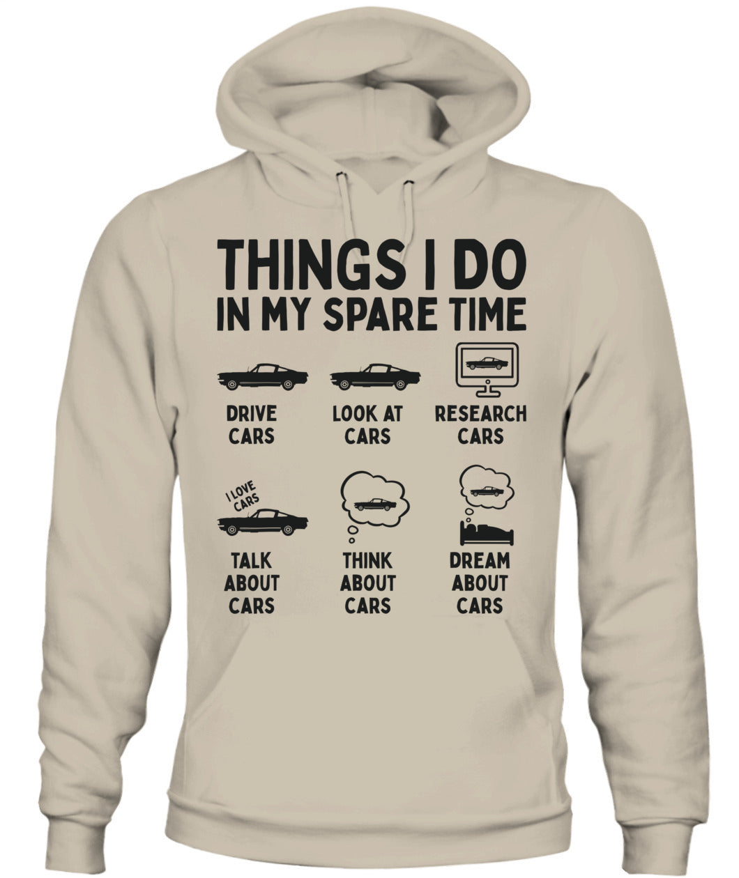 Things I Do in My Spare Time Car Enthusiast Funny Car Guy T-Shirt