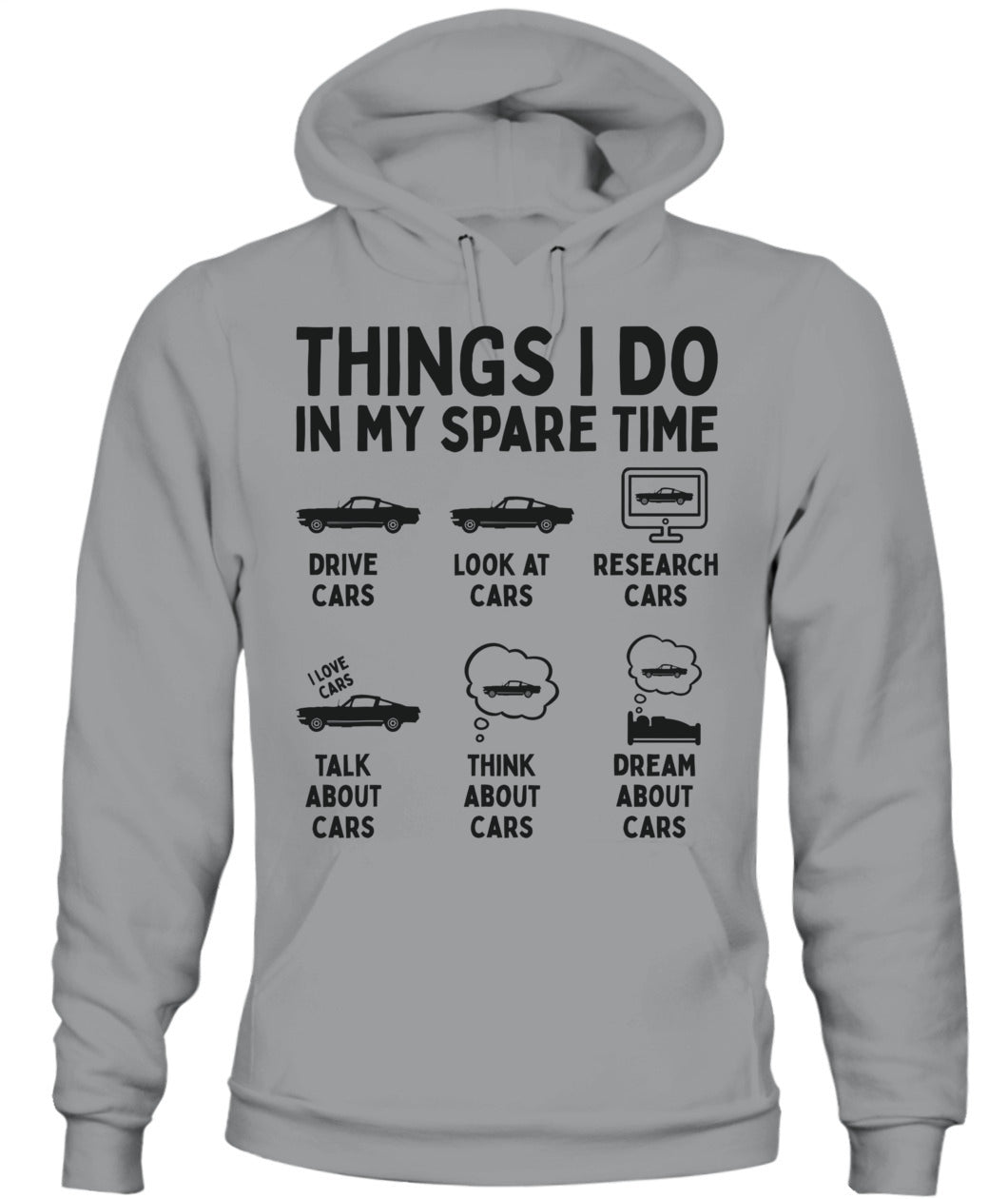 Things I Do in My Spare Time Car Enthusiast Funny Car Guy T-Shirt