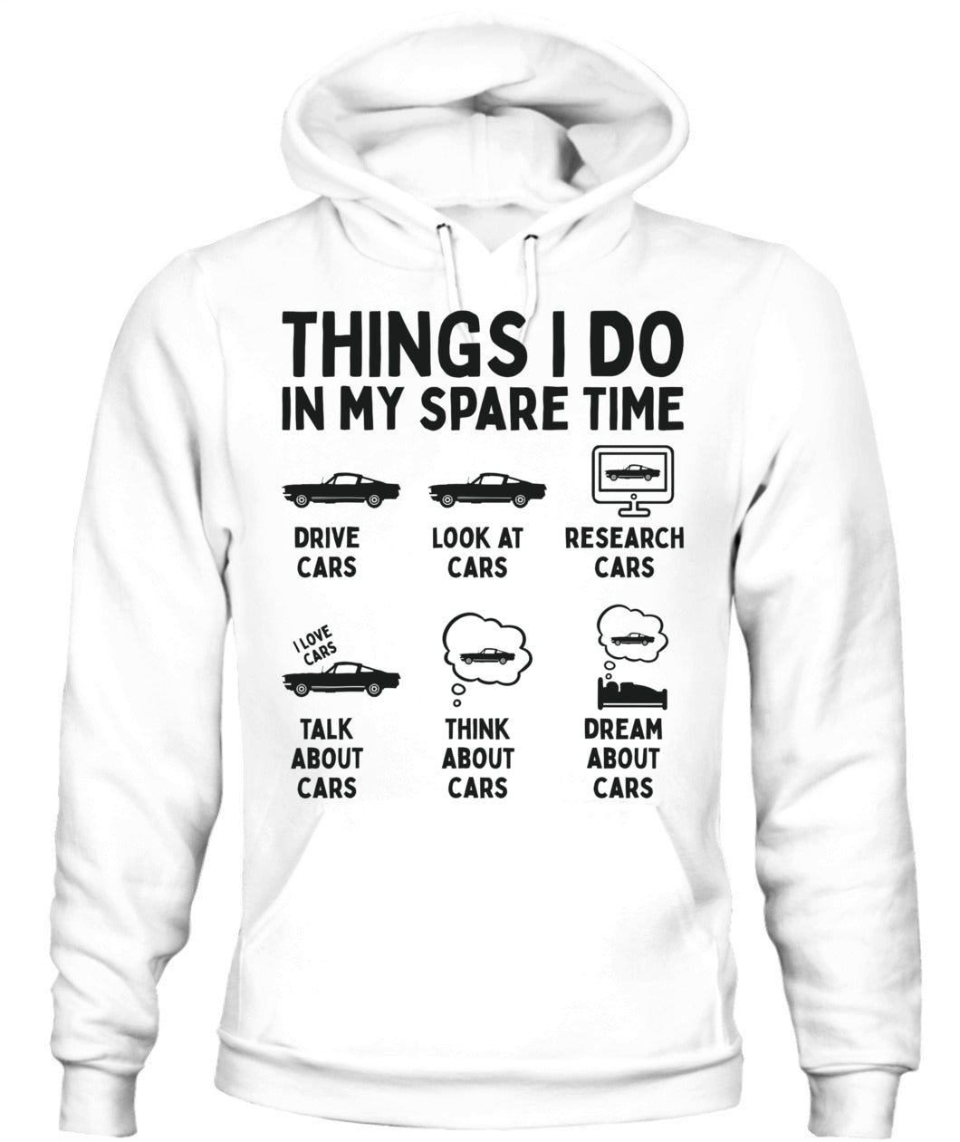 Things I Do in My Spare Time Car Enthusiast Funny Car Guy T-Shirt