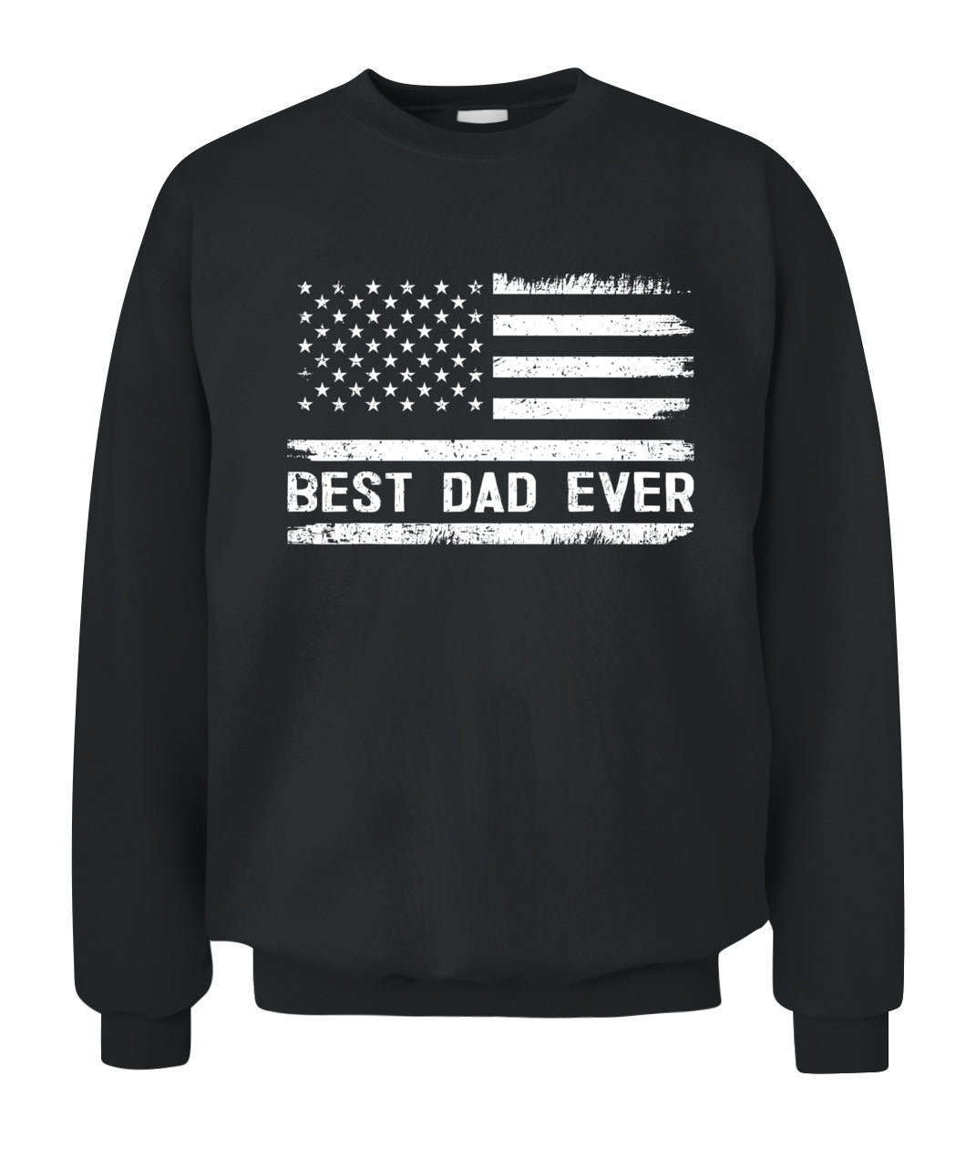 Best Dad Ever With US American Flag Gifts Fathers Day Dad T-Shirt