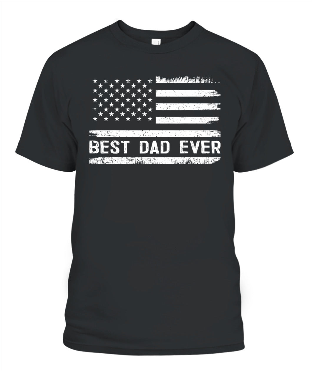 Best Dad Ever With US American Flag Gifts Fathers Day Dad T-Shirt