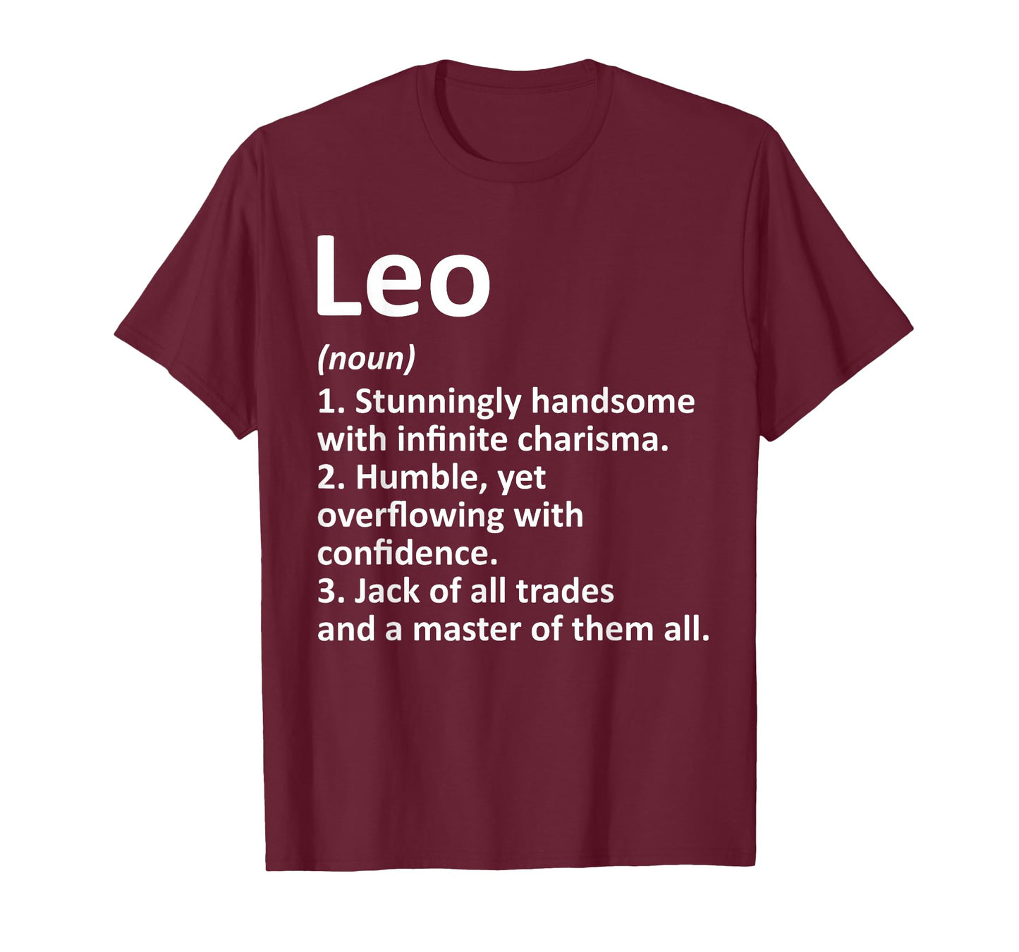 LEO Definition Personalized Name Funny Birthday Gift Idea T-Shirt