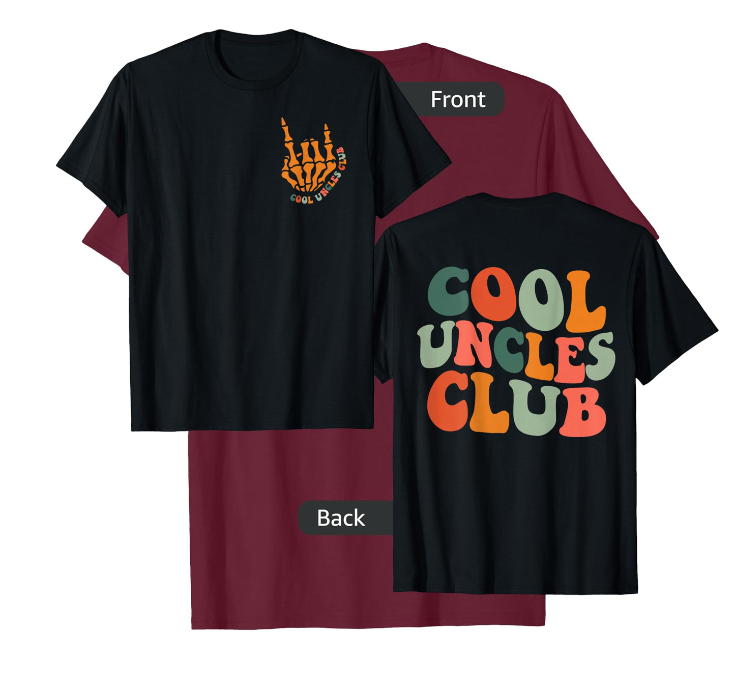 Cool Uncles Club Retro Groovy Funny New Uncle Men T-Shirt
