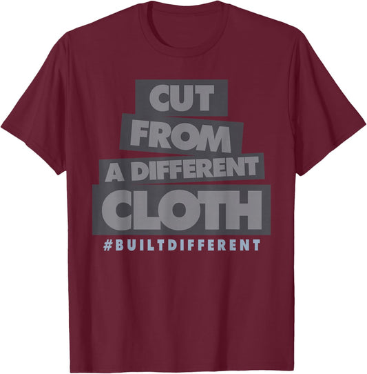 Retro Wolf Grey 5s Tee Matching Outfits Streetwear T-Shirt - T-Shirt | Maroon