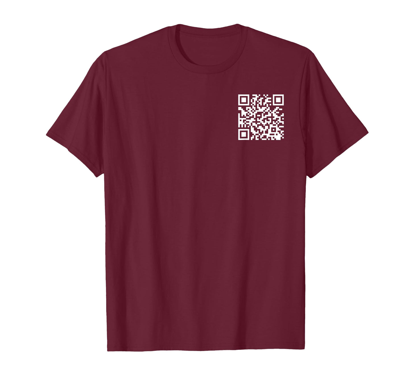 (2 SIDES) Funny QR He's Back President Trump Code Saying T-Shirt