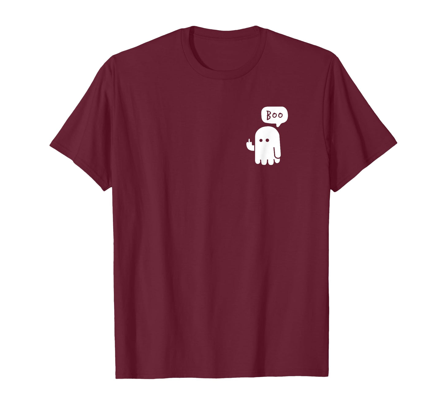 Funny Little Middle Fingers Cute Ghost Boojee Halloween T-Shirt