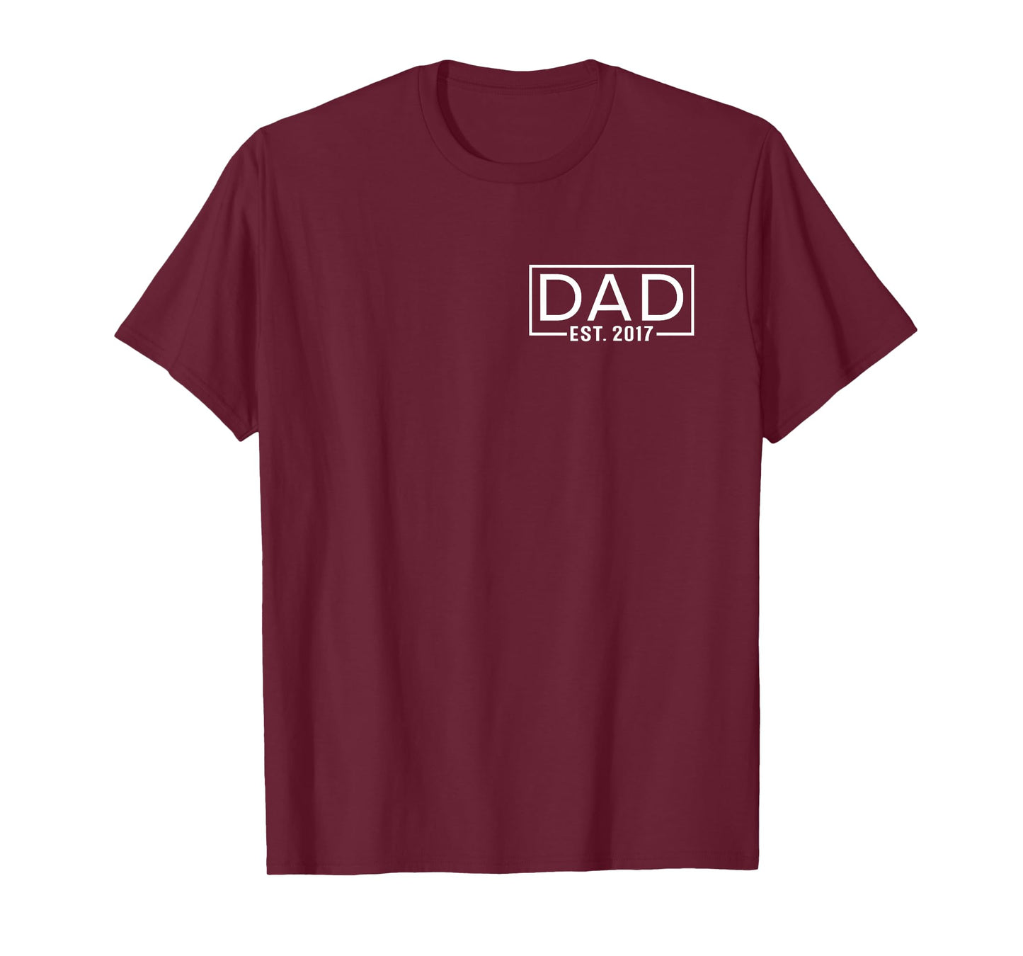 Father's Day Dad Est 2017 Logo Expect Pregnancy Announcement T-Shirt