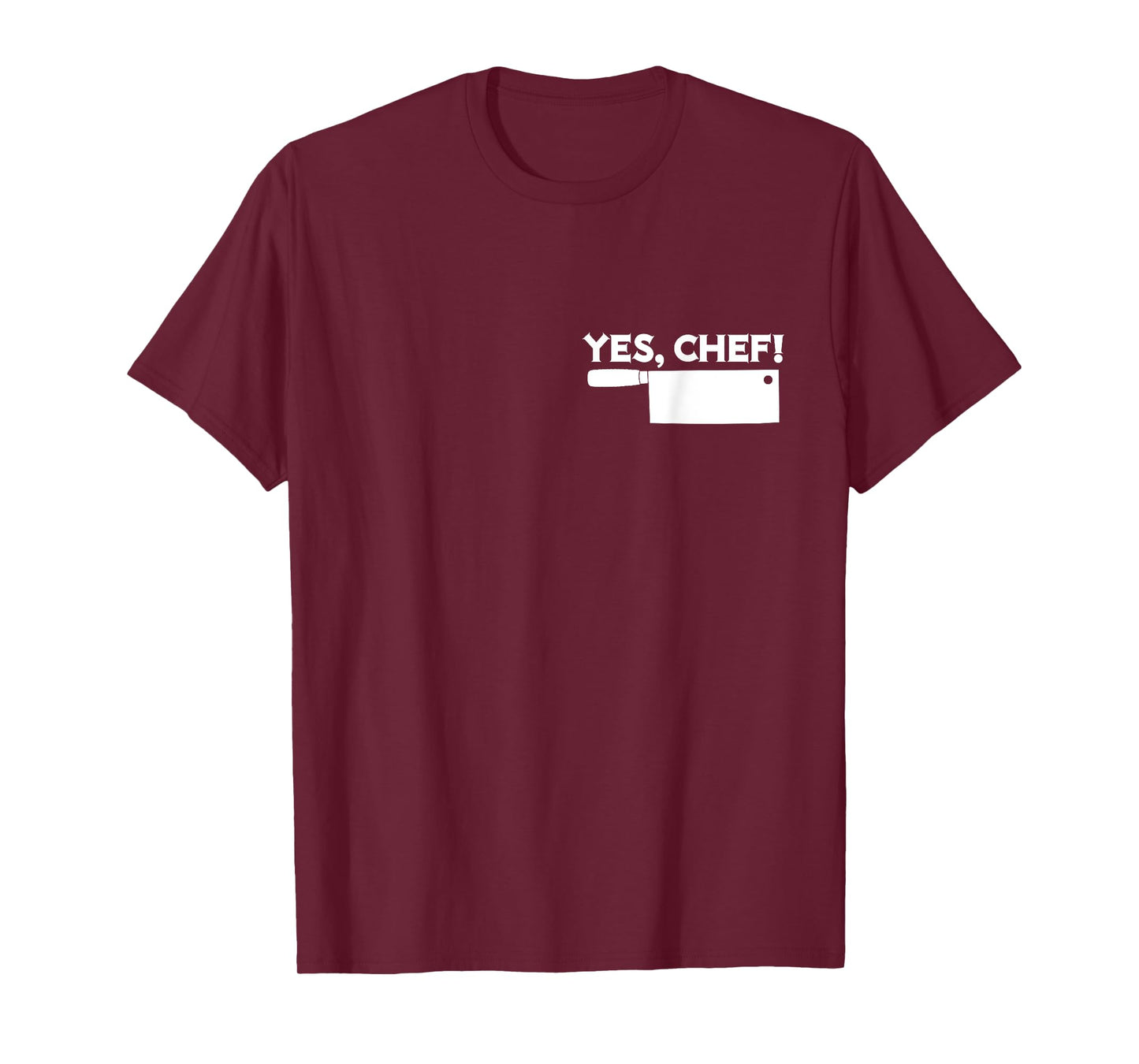 YES, CHEF Professional Sous Chef Funny Simple Text Meme T-Shirt