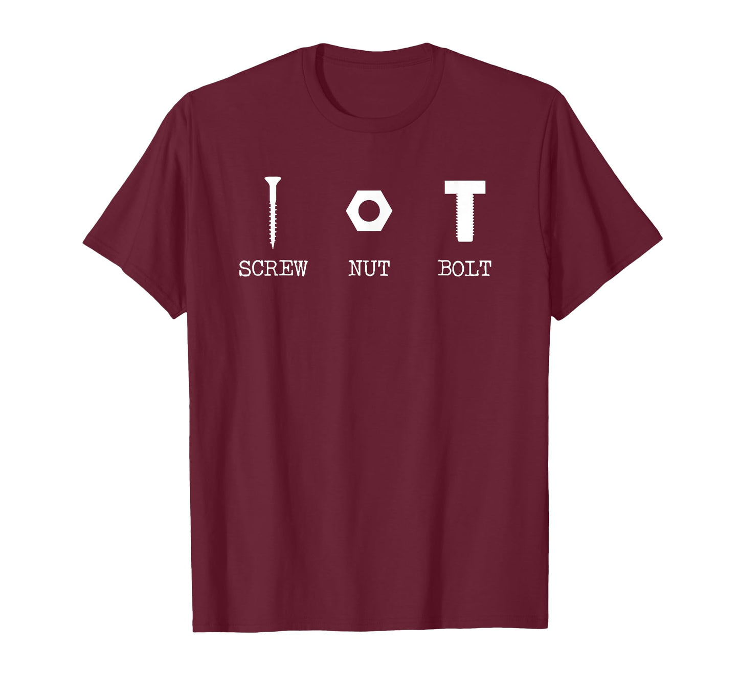 Screw Nut Bolt, Funny Hardware, Adult Humor, DIY Joke Mens T-Shirt