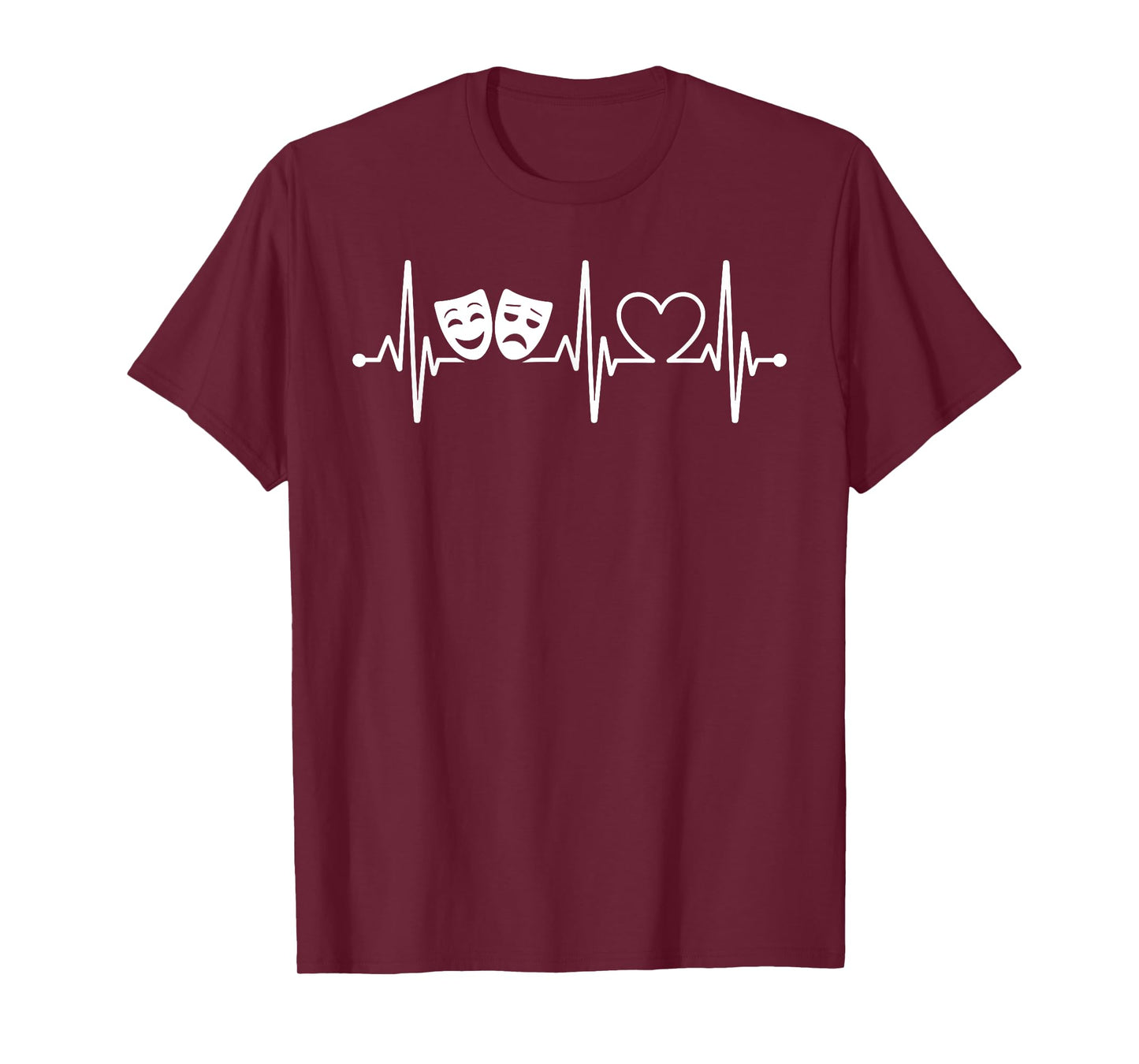 Cool Musical Theater Art for Men Women Broadway Mask Theatre T-Shirt