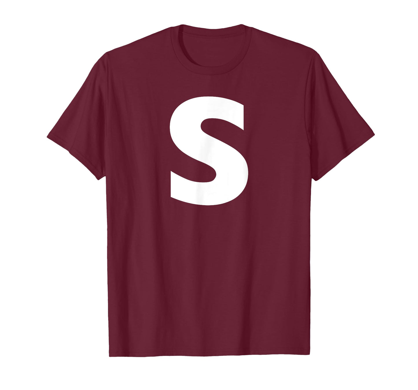 White "S" on Blue for Simon Halloween Costume T-Shirt
