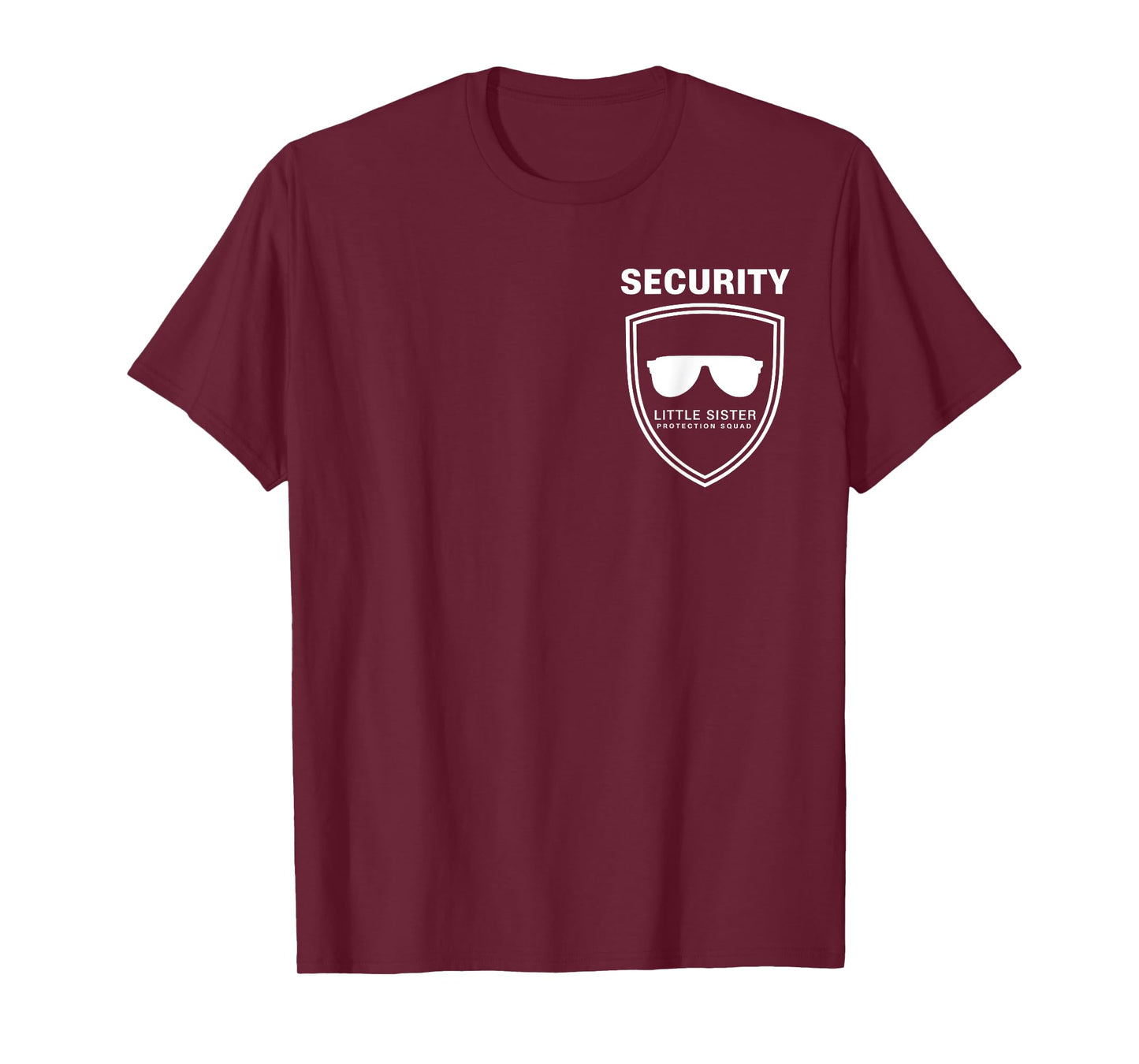 Security Little Sister Protection Squad Funny Brothers Boys T-Shirt