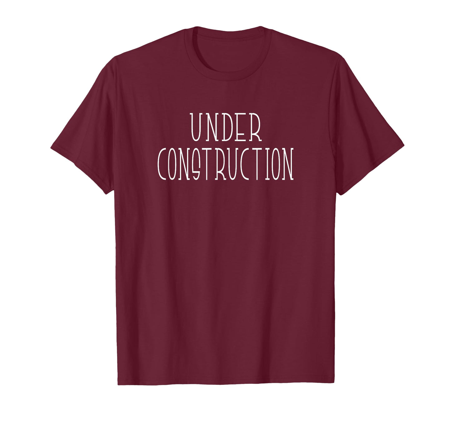 Delightfully Different World UNDER CONSTRUCTION T-Shirt, Small, Black