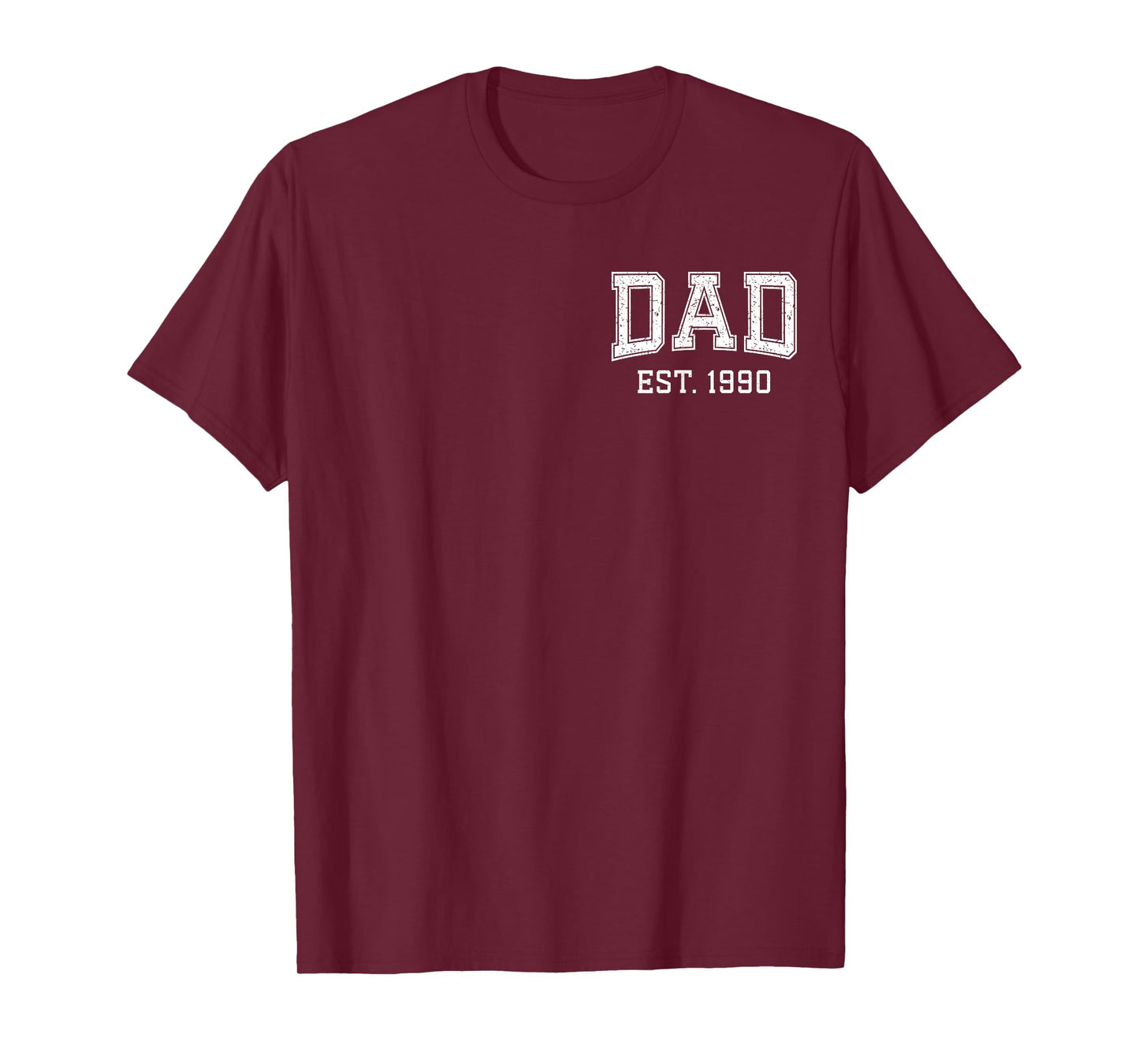 Dad Est 1990 Custom Dad Personalized Fathers Day Customized T-Shirt