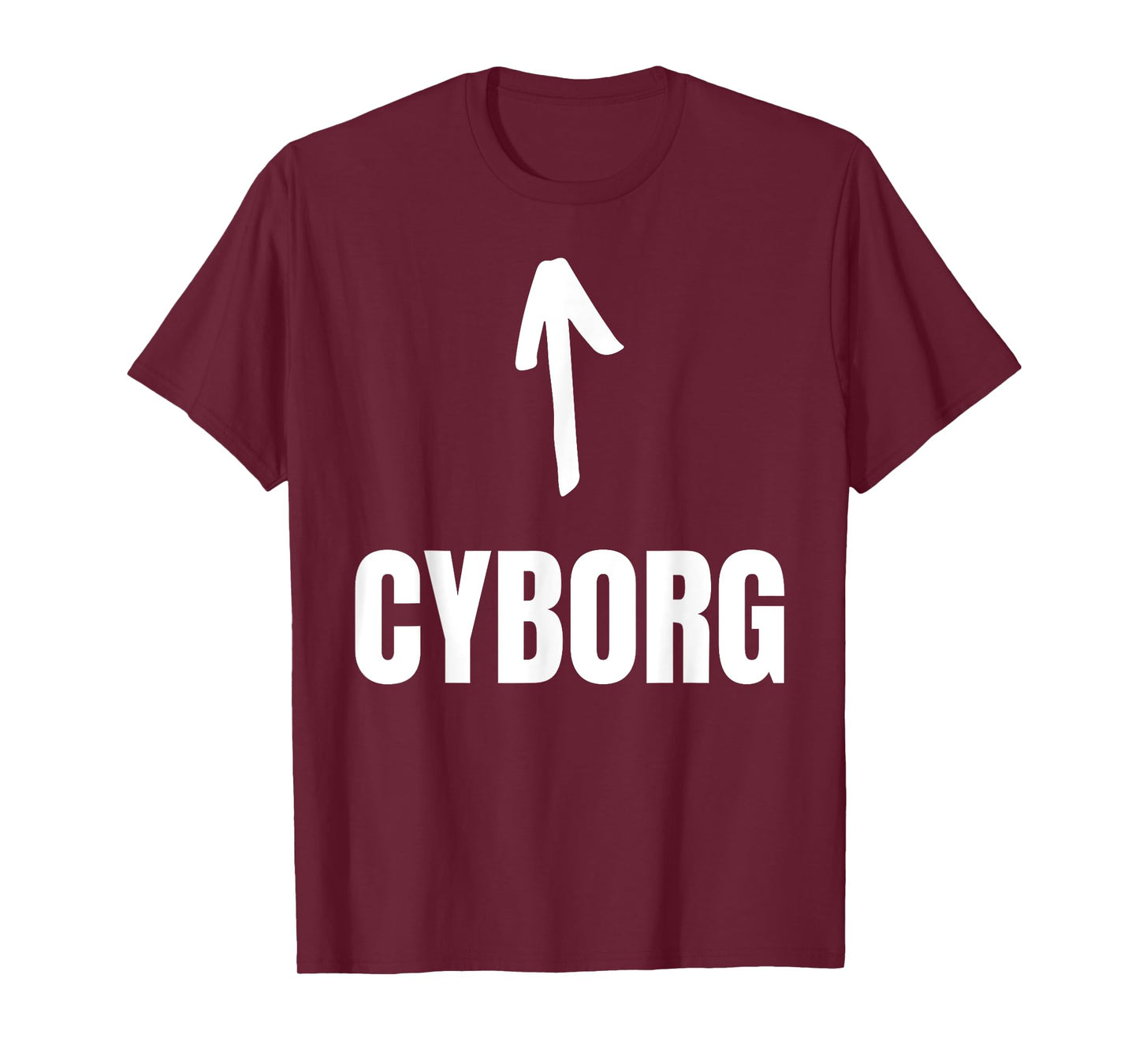 Halloween Cyborg T-Shirt - Unisex-Adults, Kids - Black - Short Sleeve - Crew Neck - Small - Funny Cyborg Design