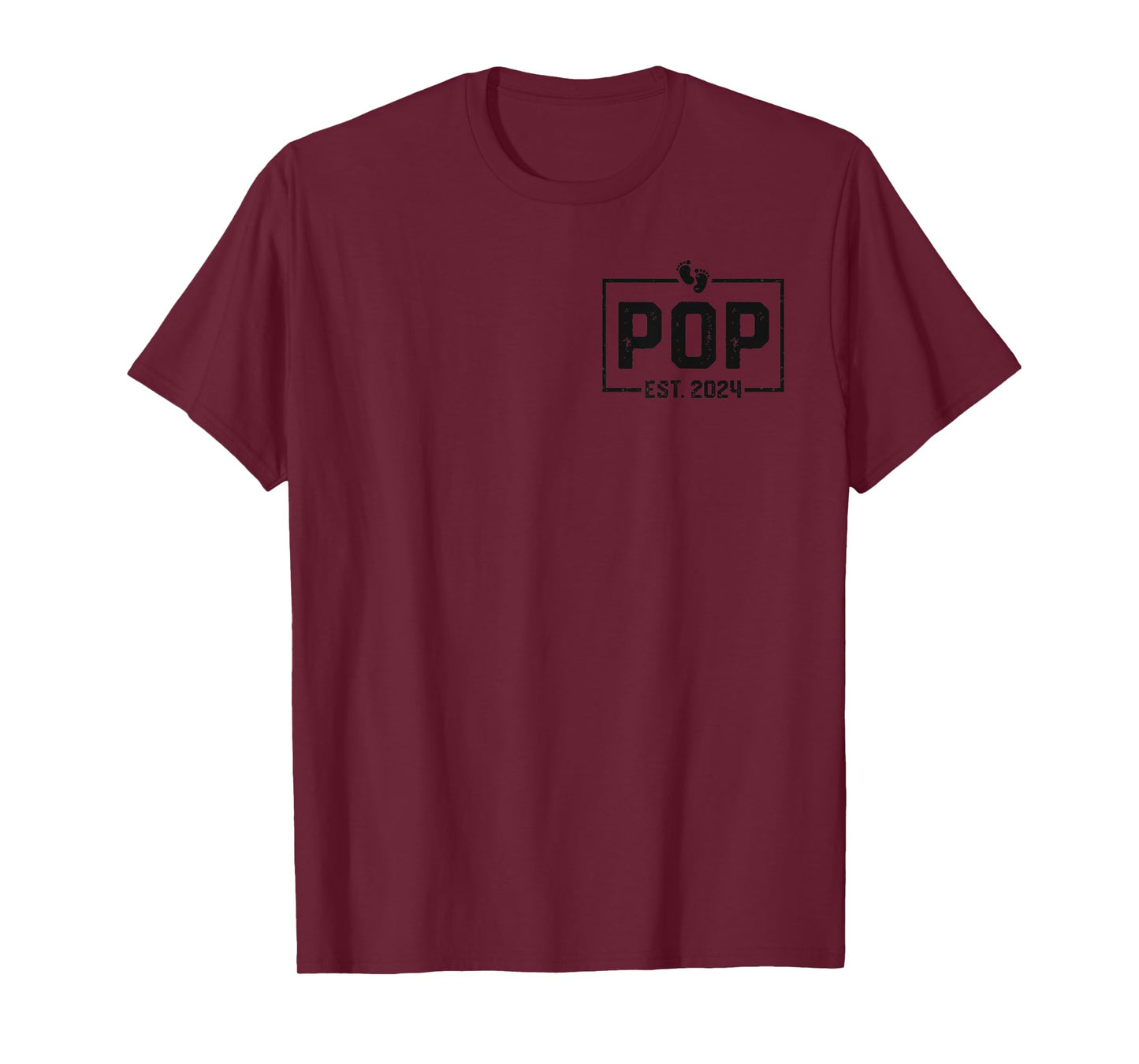 Pop Est. 2024 Pop 2024 Logo New Dad Fathers Day T-Shirt