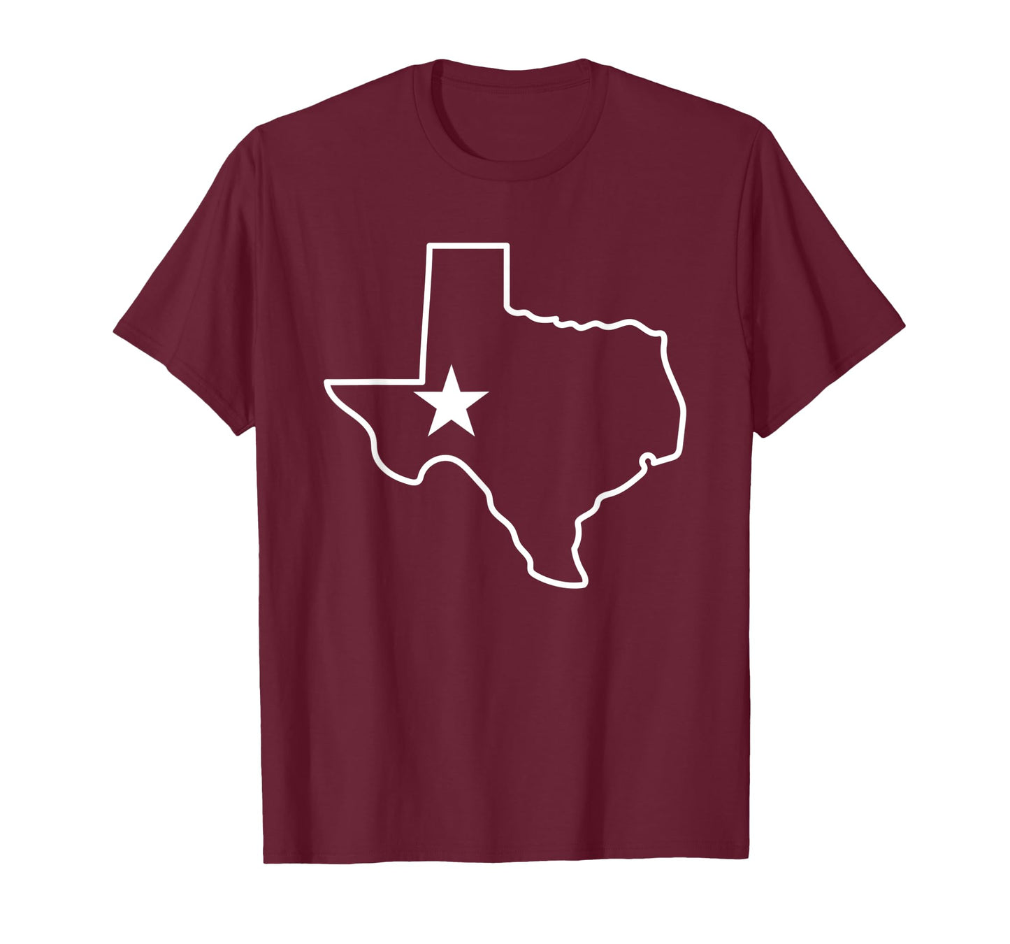 Texas State Outline map for teen girls T-Shirt